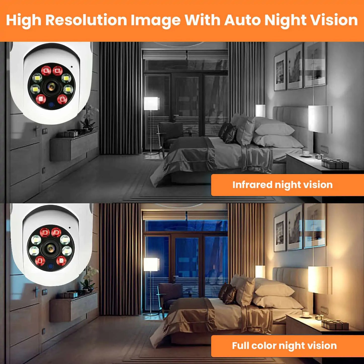 1080P Light Bulb SPY Camera